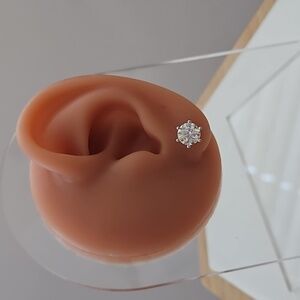 1ct x2 Moissanite Earrings, Style #3